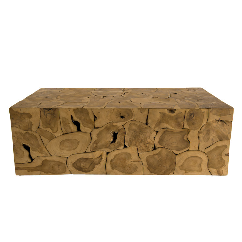 Darrion Solid Wood Block Coffee Table