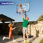Panier de basketball portatif à hauteur ajustable Carlno avec panneau de 44 po-129753588