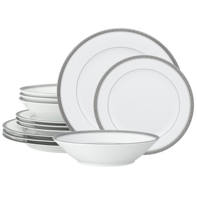 Noritake Charlotta 12-Piece Dinnerware Set, Service For 4