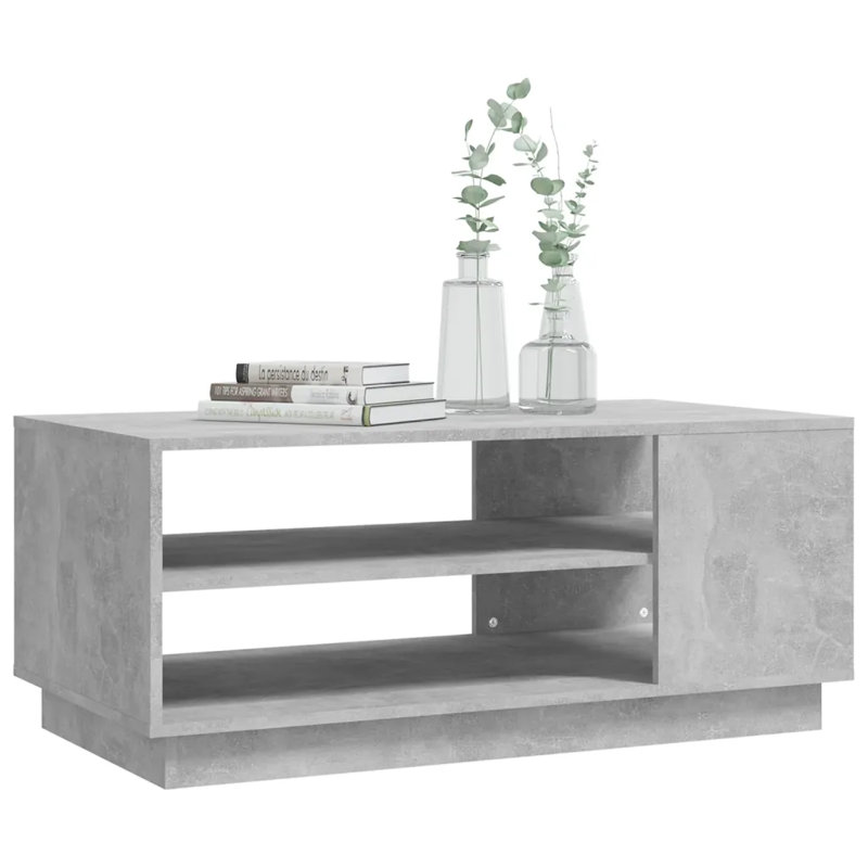 Coffee Table 102x55x43 cm Engineered Wood, Concrete Grey