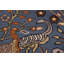 Tapis de couloir indien animaux bleu Ziegler