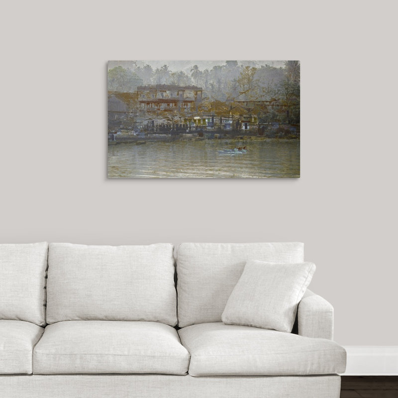 « lifeline of kerala », impression sur toile, H 16 po x l 24 po x P 1,25 po