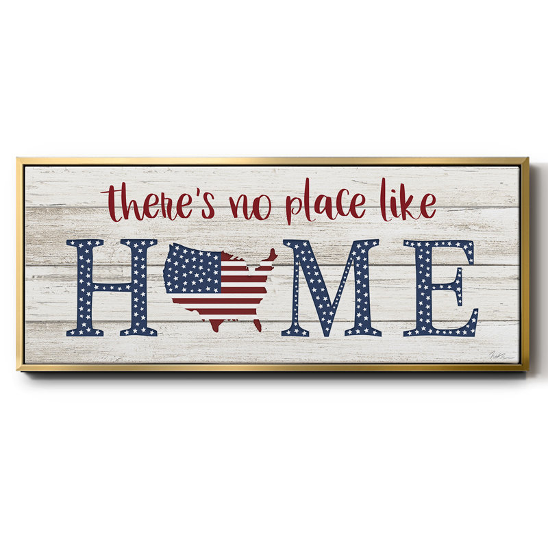 No Place Like Home - Toile encadrée, H 24 po x l 60 po