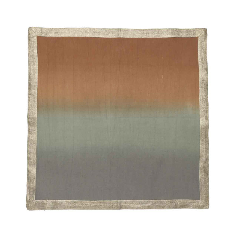Dip Dye Linen Napkin, Beige/Taupe/Gray