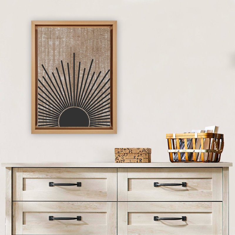 Peinture décorative sur toile, H 26 po x l 18,1 po, Wood, Noir