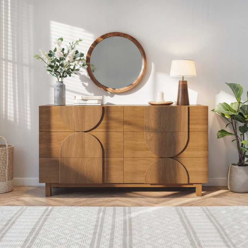 Armoire de rangement moderne pour le salon, couloir, Noyer