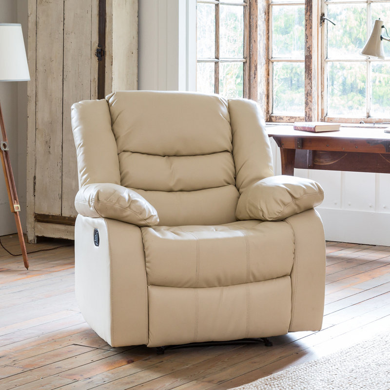 Vada 100cm Wide Wall Recliner Standard Recliner, Cream
