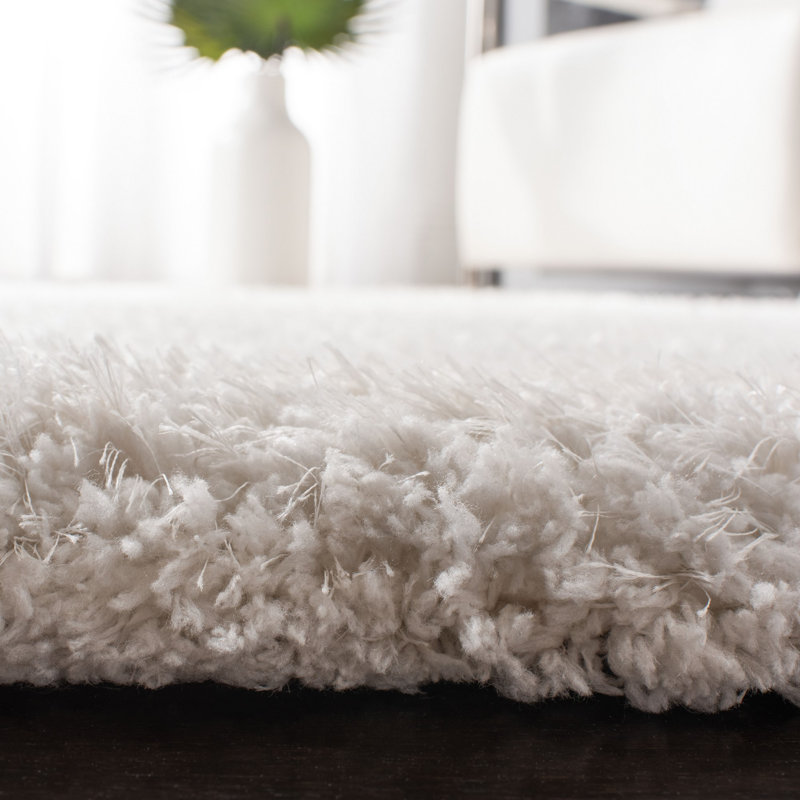 Franklynn Shag Hand Tufted Performance Solid Color Rug, Rectangle 8' x 10'