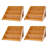 Iacovelli 4 Tier Wooden Tabletop Display Stand Retail Display Rack