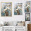 Orchidée beige et or sur toile-97053224-97053217