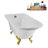 62" Streamline Clawfoot Tub,Tray,Drain, Clawfeet-101628985-102218227