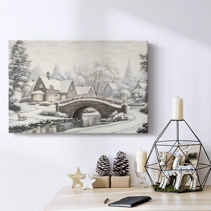 Art des Fêtes de Noël - Toile tendue avec châssis - Série 3-XCII, 12" H x 18" W