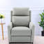 Fauteuil inclinable moderne gris avec massage, rangement et pivot pour la maison