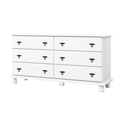 Keithsburg 100% Solid Wood Kyle 6-Drawer Double Dresser by Alcott Hill