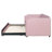 Twin Size Velvet Upholstered Daybed with Pop Up Trundle, Pink-212416836