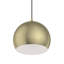 Luminaire suspendu en laiton antique 1 lumière