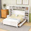 Lit double en bois avec rangement intégré et tablettes décoratives-2024568840