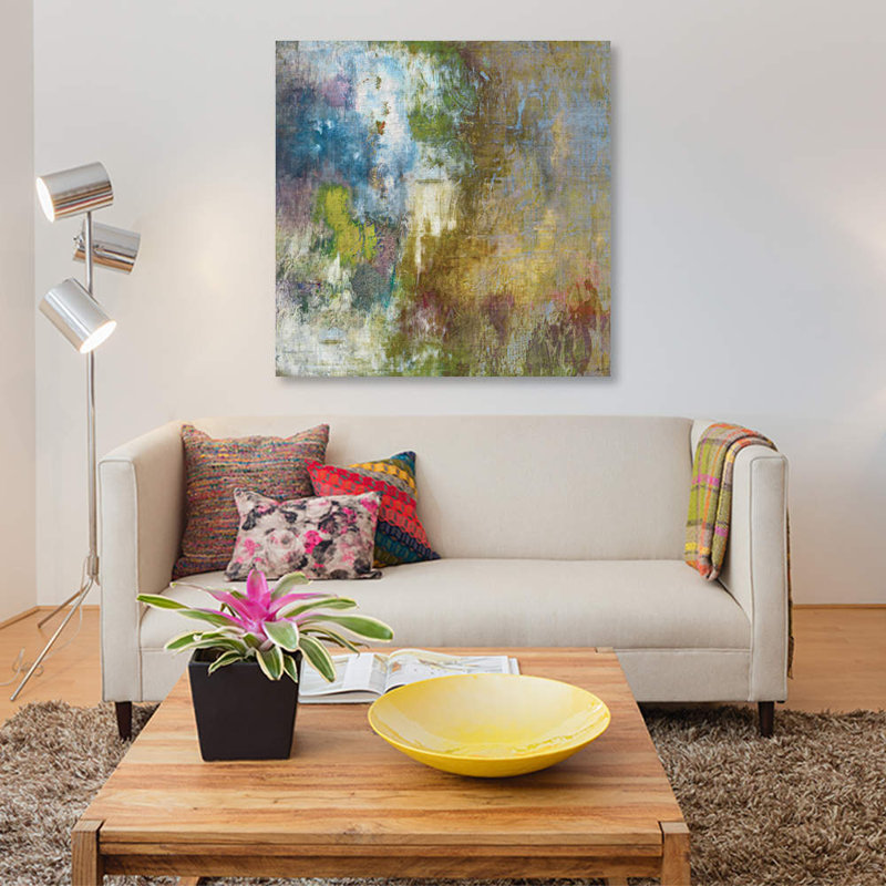 « voyage ii », impression sur toile, H 26 po x l 26 po x P 1,5 po, Toile tendue, Pas de tapis