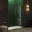57.5"-60" W X 80" H Frameless Single Sliding Shower Door with Soft Close System, with 5/16"(8mm) Clear Tempered Glass-63542916