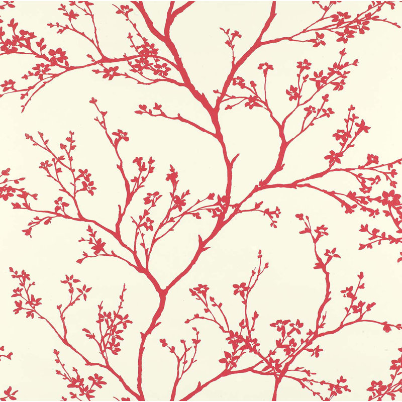 Twiggy Wallpaper, Raspberry