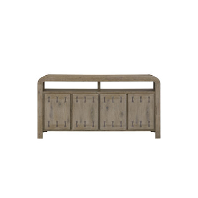English Knotty Oak 72" Bowtie Console
