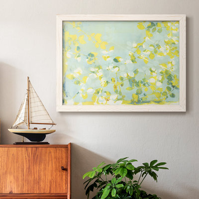 Lumière verte encadrée sur toile