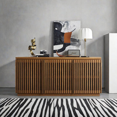 Wabi-sabi style design locker sideboard cabinet