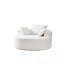 Chaise ronde en peluche avec coussins Teddy-1944875561