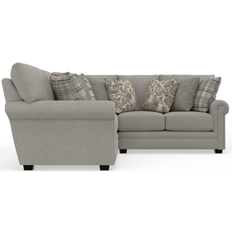 Emily - 2pc Sectional With Comfort Coil Seating And 9 Accent Pillows Included