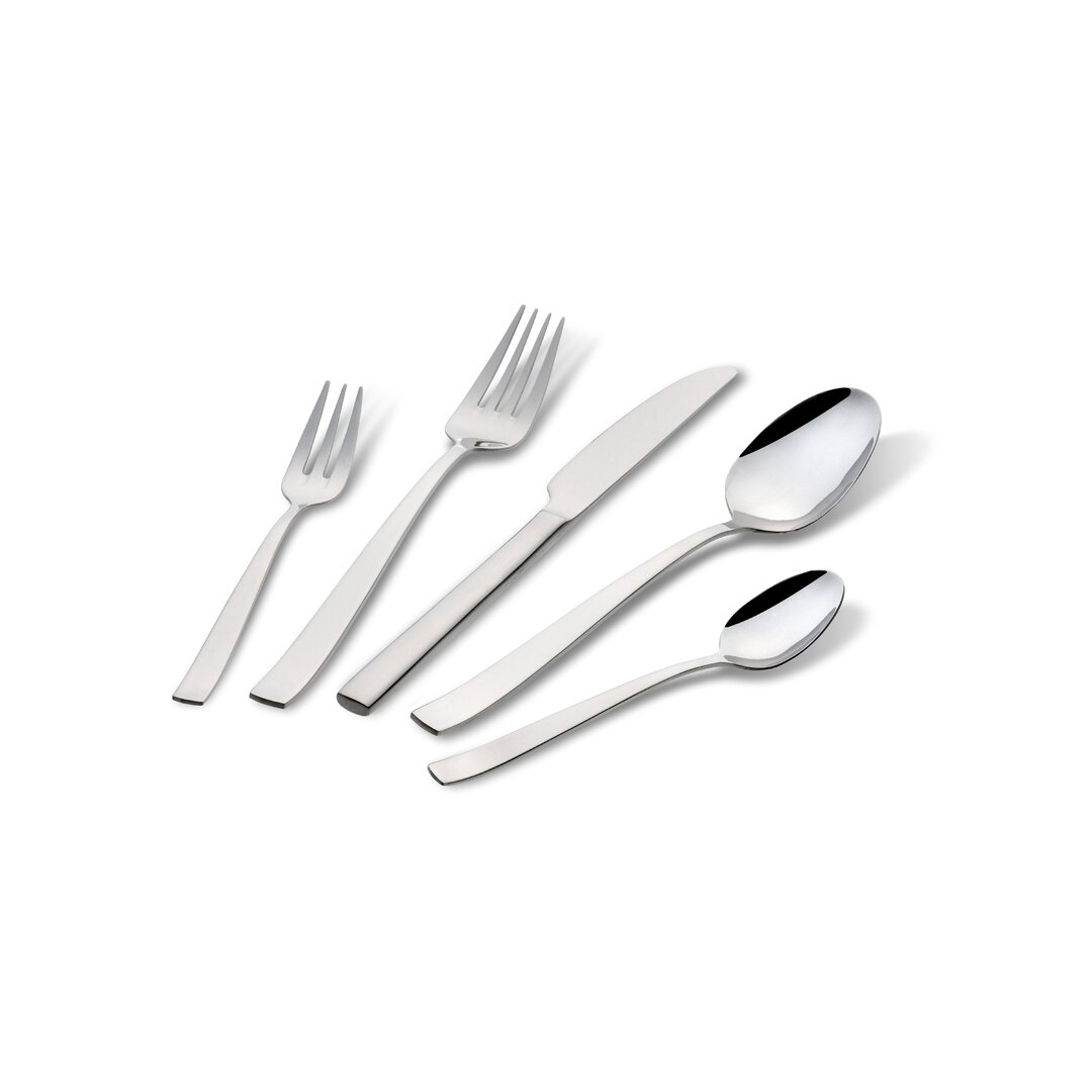 30 Piece 18/10 Stainless Steel Cutlery Set, Service for 6 gray