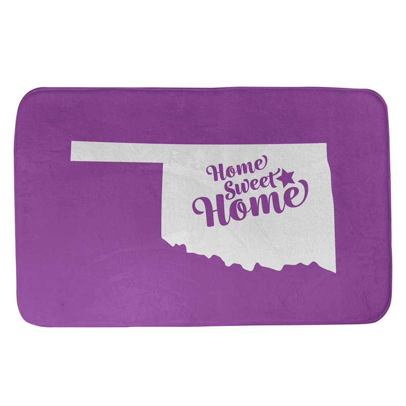 Tapis de salle de bain tulsa doux home, l 21 po x L 34 po, Violet