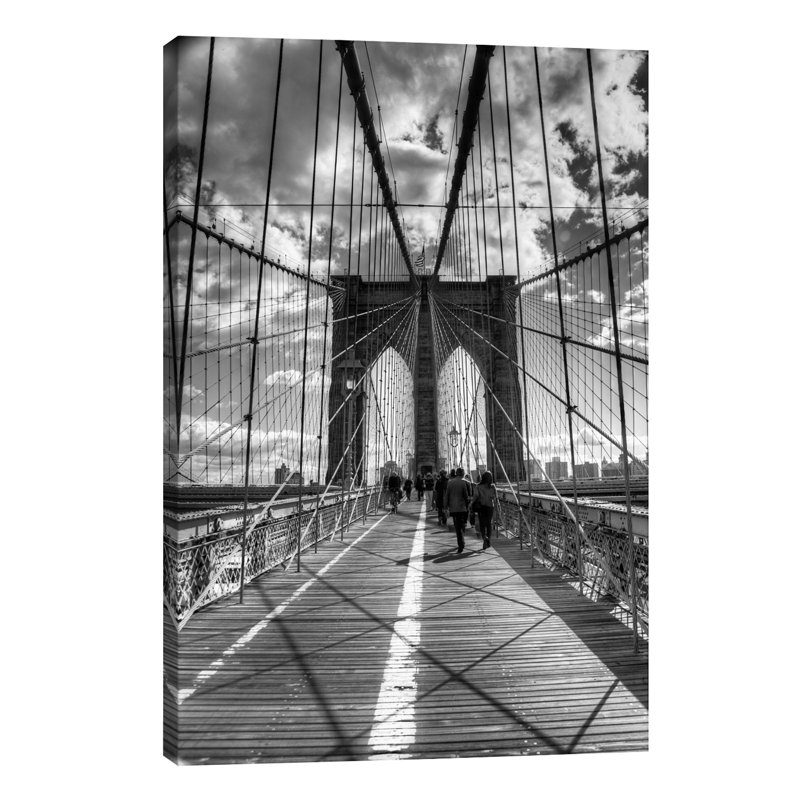 Brooklyn Bridge II New York City by Christopher Bliss - Wrapped Canvas Print, 66.04 cm H x 45.72 cm W x 3.175 cm D