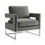 Fauteuil en velours l 33,5 po Isabel-191287708