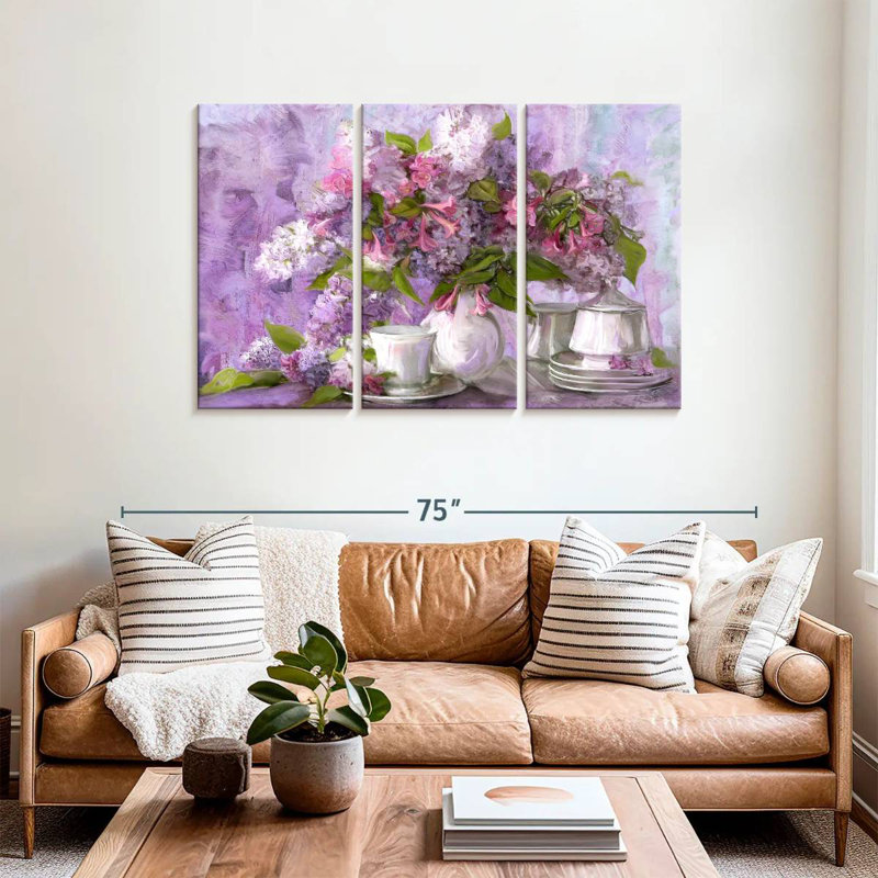 Fleur de lilas Harnek, H 36 po x l 57 po