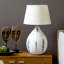 Lampe de table en résine Whitewash 24 pouces