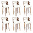 Swivel Faux Leather Counter & Bar Stools