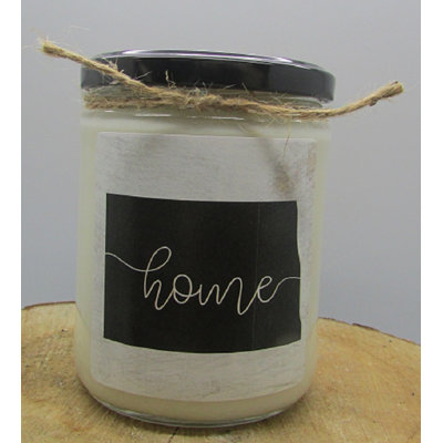 Bougie à pot en coton blanc et bergamote