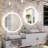 Roslindale Frameless Lighted Wall Mirror with 3 Color Brightness Adjustable & Anti-Fog-653924023