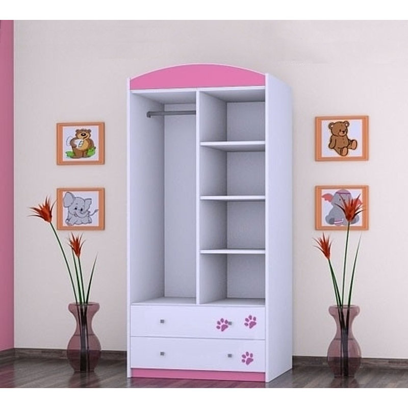 Callaway 2 Door Wardrobe, Pink