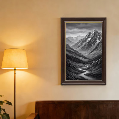 Art mural sur toile noir et blanc