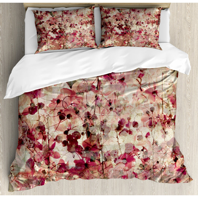 Eclectic Polyester Duvet Cover, King Duvet Cover + 2 Shams