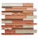 Sunset Ridge: Random Sized Glass Linear Mosaic Tile