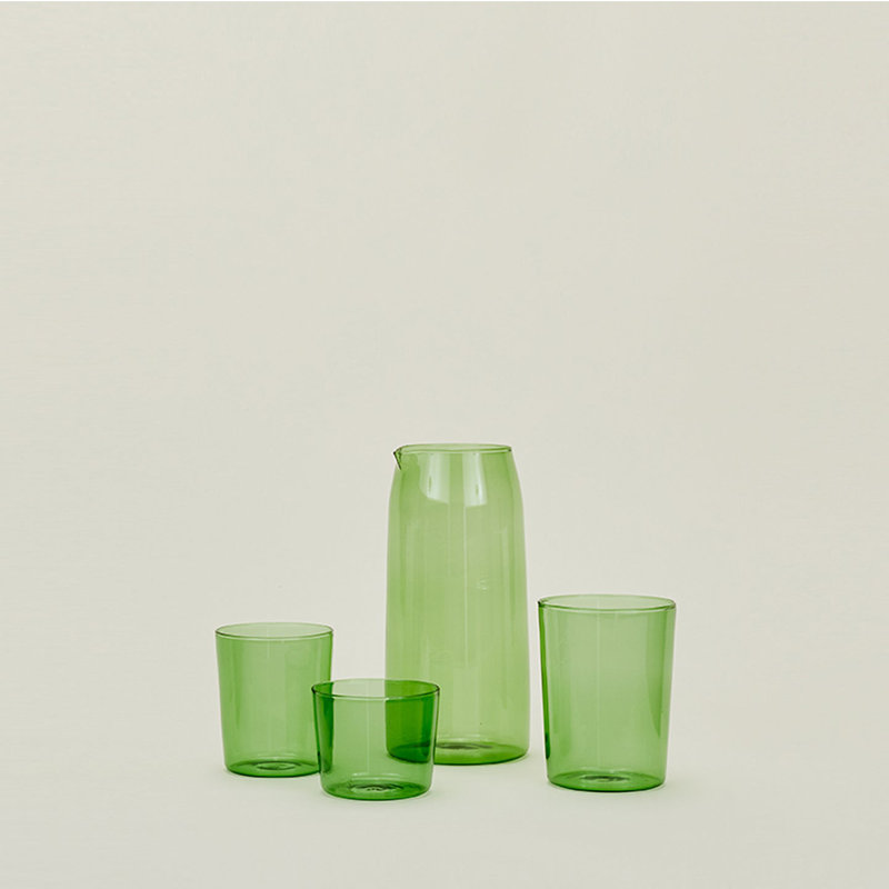 Colorful Stackable Borosilicate Glass Cup Set of 4