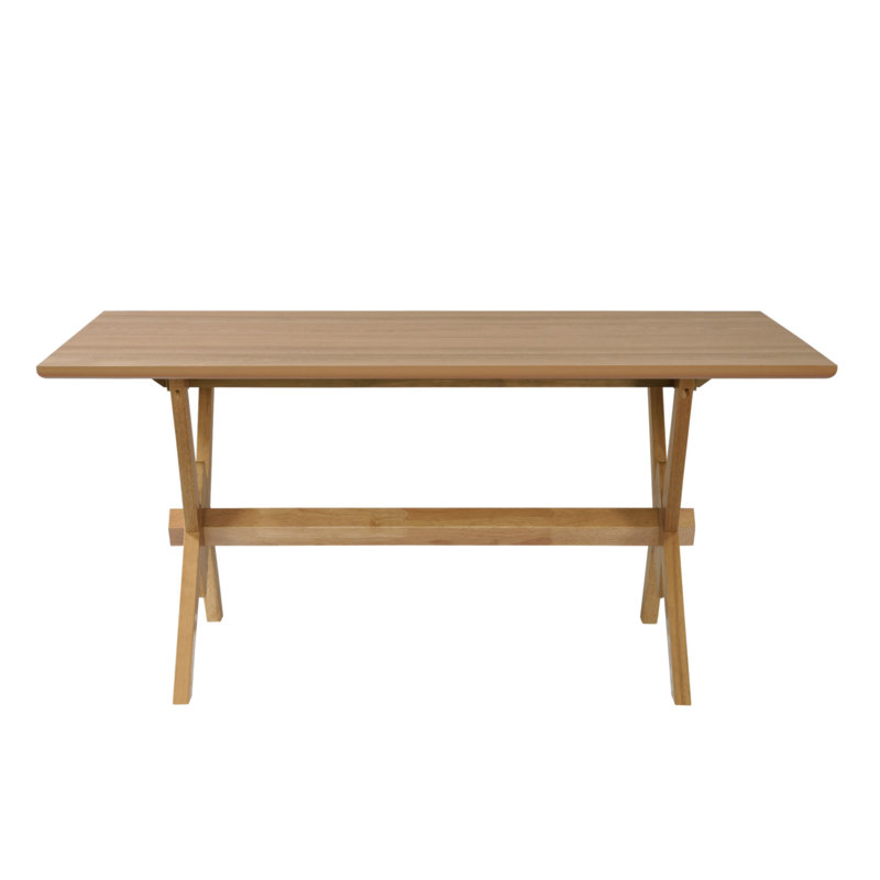 63" Double V Dining Table, Natural