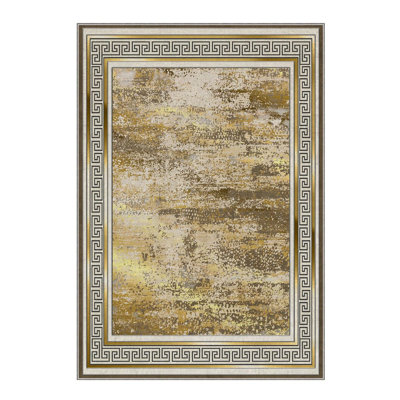 Luxurious Woven Carpet, 100% Polyester, 70.9 x 110.2 Inches | 740 g/m², Non-Slip Felt Dot Underside, 0.2 Inch Pile Height | Machine Washable, Easy Care, Perfect for Living Room & Bedroom Décor