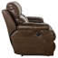 Canapé inclinable en cuir avec accoudoirs coussinés 90 po Akylah-48124751