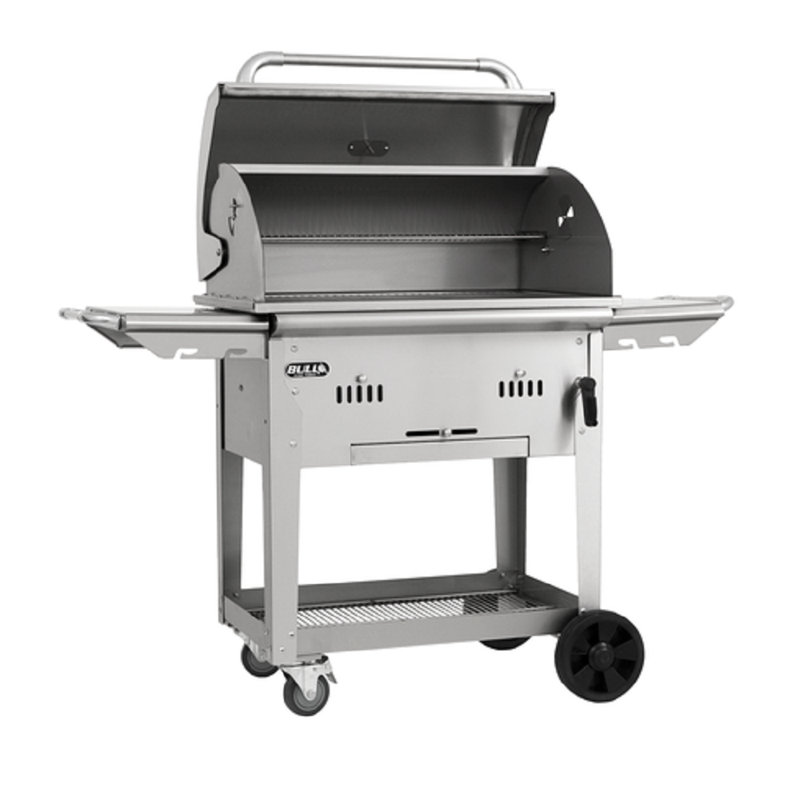 Barbecue au charbon Bull Bison sur chariot
