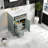 Compact Solid Wood Vanities With Sink, Modern Green Design For Space-saving Storage