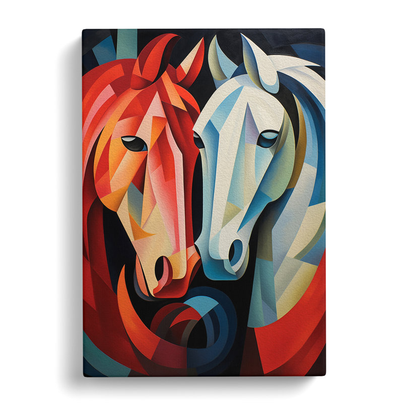 Pony Cubism No.2 - Wrapped Canvas, 60cm H x 40cm W x 3cm D