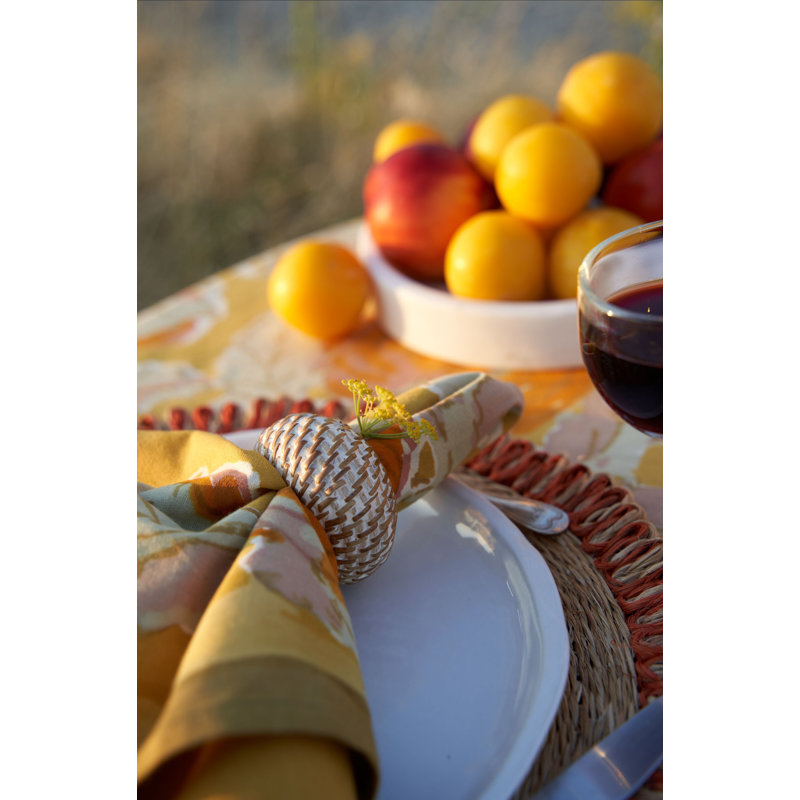 Eclipse Napkin Ring - Set of 4 - Natural, Whitewash Natural